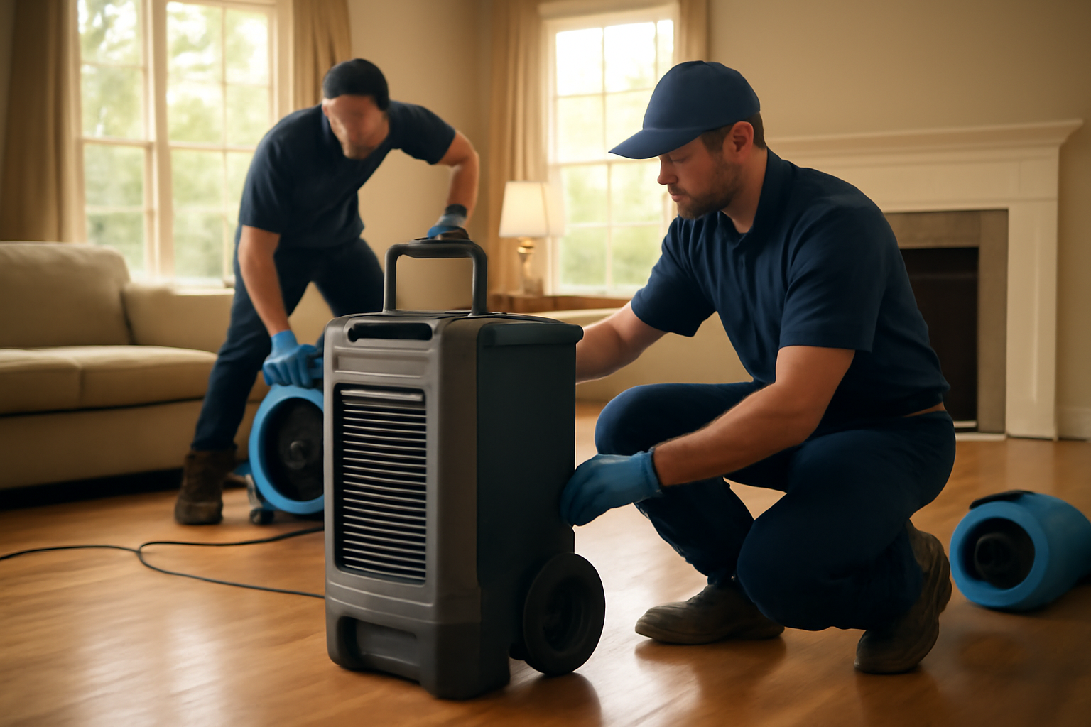 Water damage restoration service