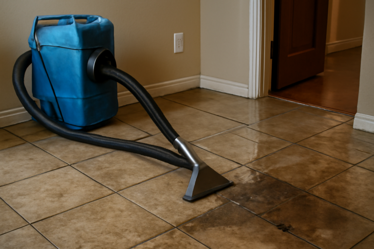 Tile Floor Water Extraction